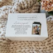 "Hochzeit | Erinnerungskiste | Holzbox mit deinem Foto" wurde zu Deiner Wunschliste hinzugefügt