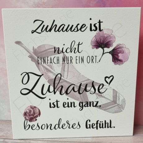 Zuhause ist nicht einfach nur ein Ort