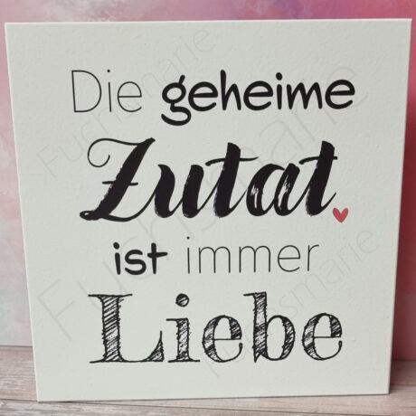 Holzschild mit Freundschafts-Spruch