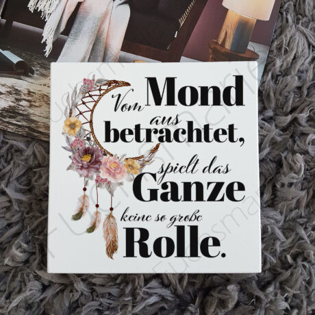 Vom Mond aus betrachtet, spielt das Ganze keine so große Rolle