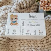 "Baby | Erinnerungsbox | Holzkiste Bär" wurde zu Deiner Wunschliste hinzugefügt