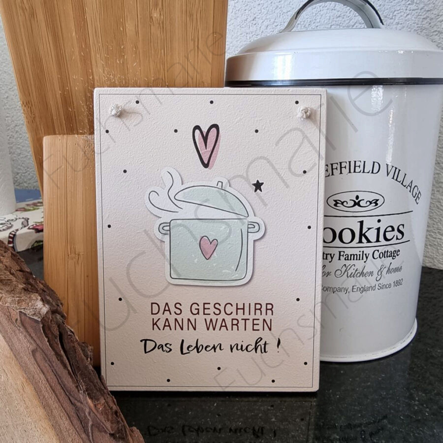 Das Geschirr kann warten. Das Leben nicht!