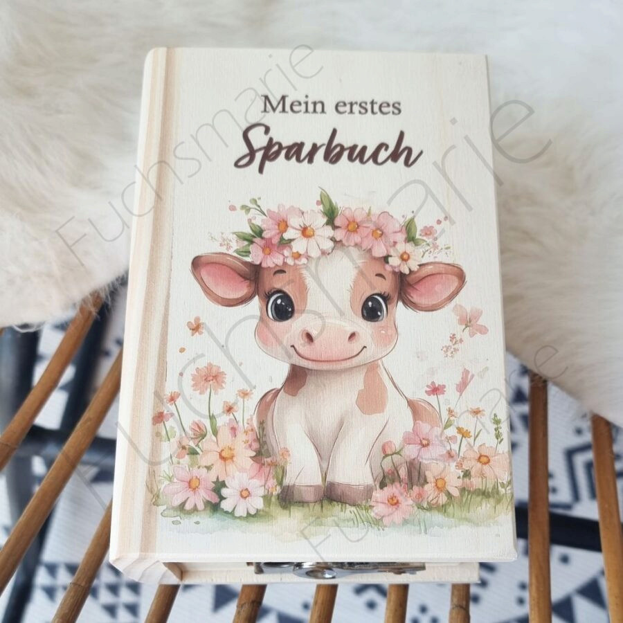Sparbuch aus Holz Klara – Bild 2